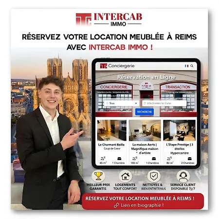 Apartment Le Millesime Vesle Hypercentre 6 Couchages *